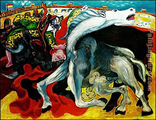 Pablo Picasso BULLFIGHT DEATH OF THE TOREADOR La corrida